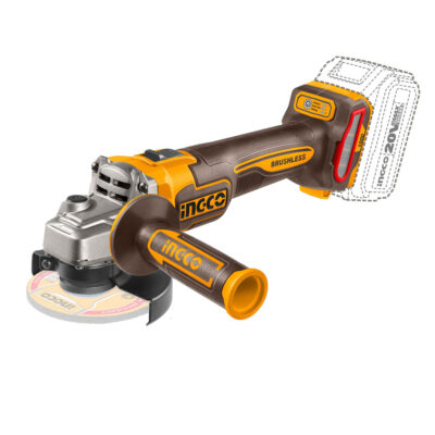 Ingco Cordless 20V Lithium-Ion Angle Grinder 3 Speed Brushless 115mm 1000W CAGLI27153