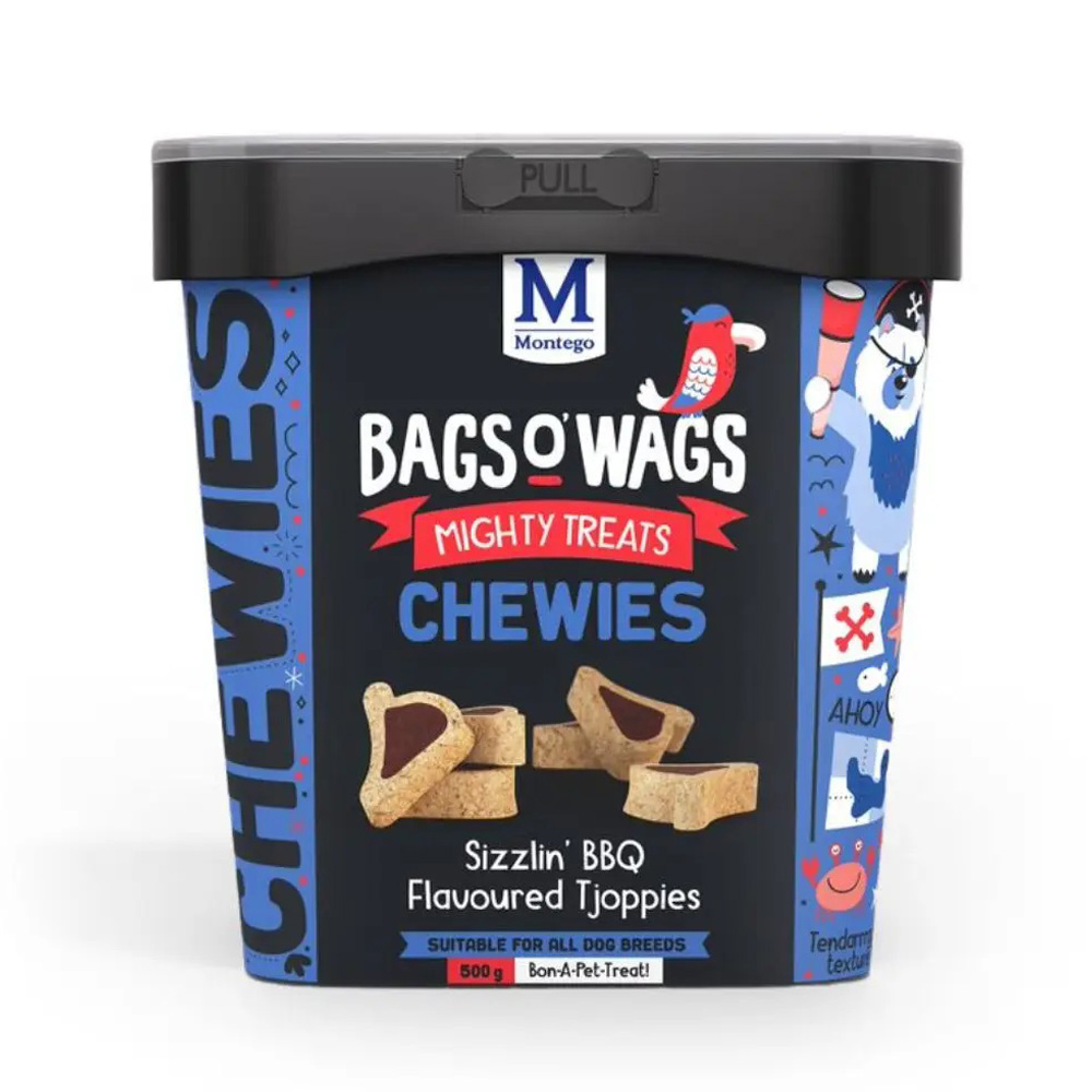 Montego Bags O' Wags BBQ Tjoppies 500G