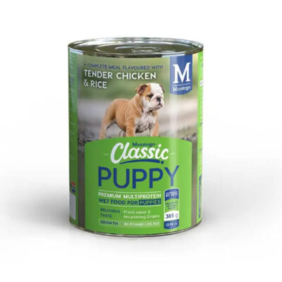 Montego Classic Puppy Dog Wet Food Chicken and Rice 385g