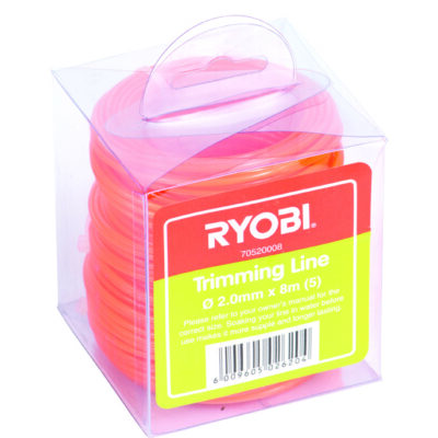 Ryobi Trimming Line 2.0mm x 8m 5 Piece