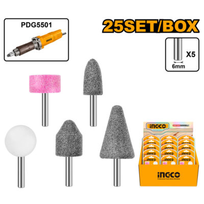 Ingco Mini Grinder Accesory Die Set 5 Piece AKB0502