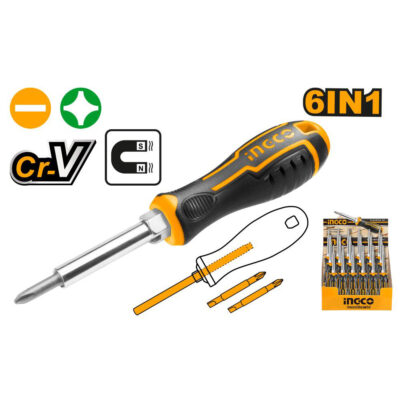 Ingco Screwdriver 6-In-1