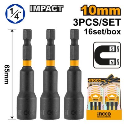 Ingco Magnetic Nut Setter 10mm 3 Piece
