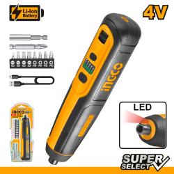 Ingco 4V Screwdriver Kit 10 Piece