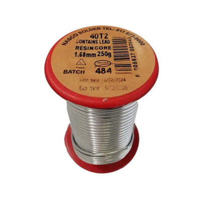 Nasco Solder 250G Resin Core 40T 1.6mm