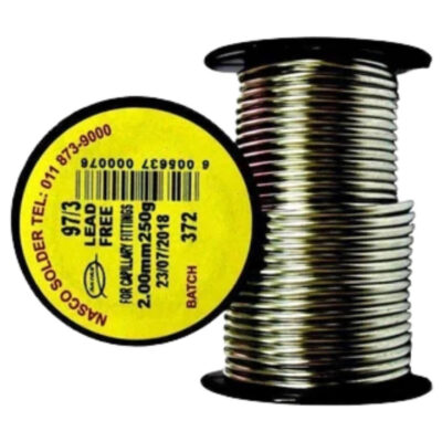 Nasco Solder 250G Solid Wire 97/3 2.0mm
