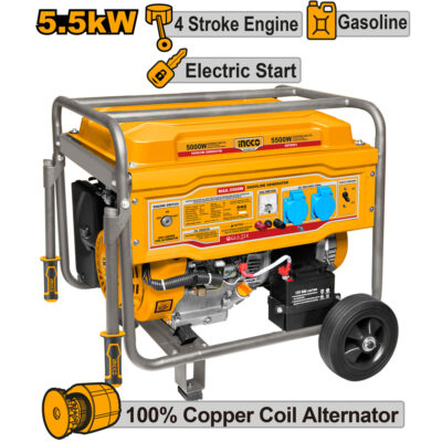 Ingco Petrol Generator 5.5KW 4Stroke 2.1LPH GE55003