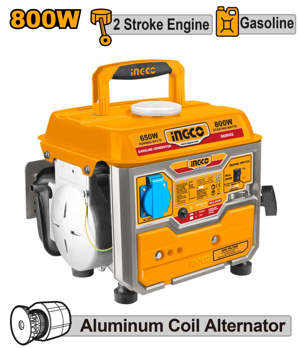 Ingco Petrol Generator 0.8KW 2Stroke GE8002