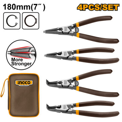 Ingco Plier Circlip Set 4 Piece