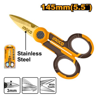 Ingco Scissors Electricians 145mm