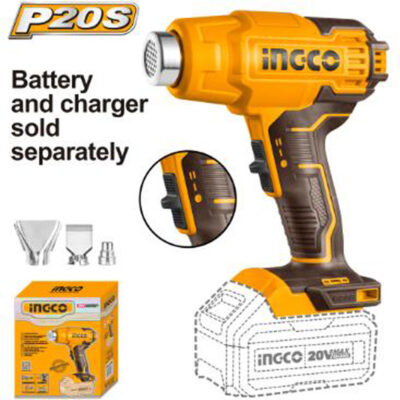 Ingco Cordless 20V Lithium-Ion Heat Gun HGLI2002