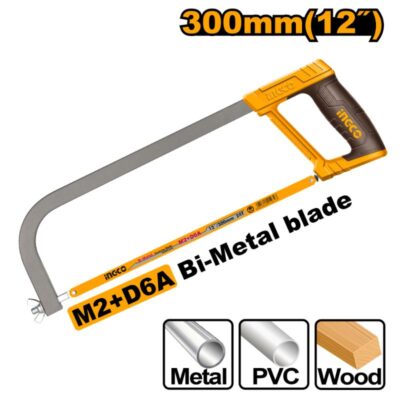 Ingco Hacksaw Frame 300mm Soft Grip