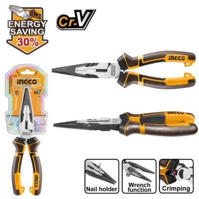 Ingco Plier Long Nose High Leverage 160mm