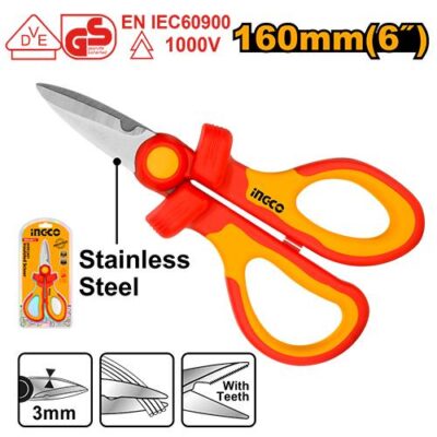 Ingco VDE Scissors Insulated 160mm