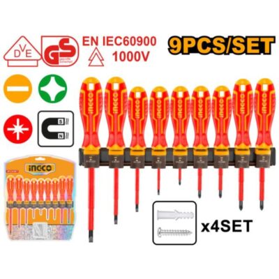 Ingco VDE Tool set Insulated 9 pcs HKISD0908