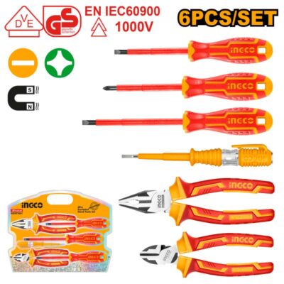 Ingco VDE Hand Tool Set 6 Piece