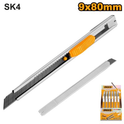 Ingco Knife Snap Off Stainless Steel 9mm
