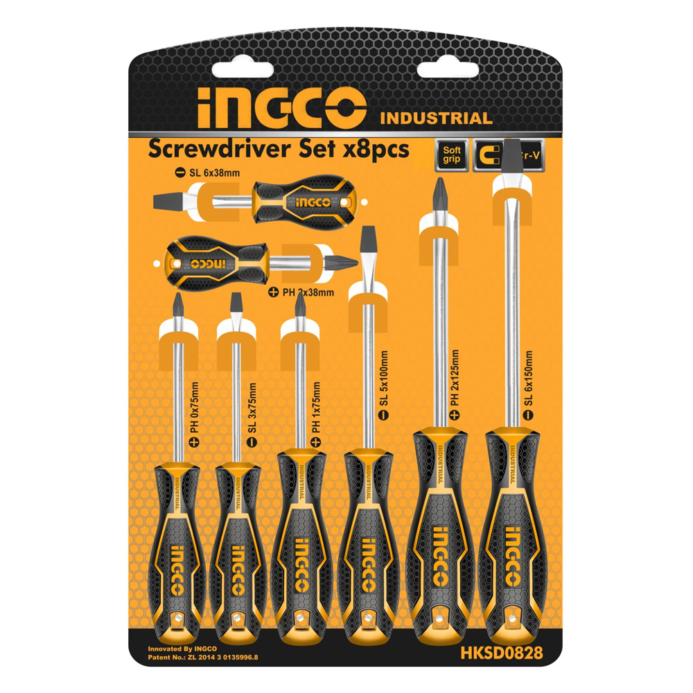 Ingco Screwdriver Set 8 Piece