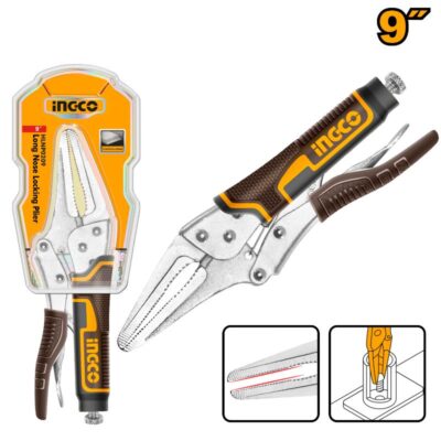 Ingco Plier Long Nose Locking 9''