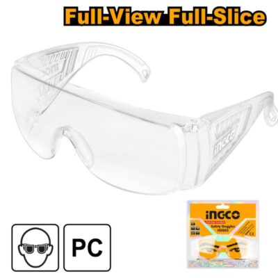 Ingco Saftey Glasses Spectacles Wrap Around Clear