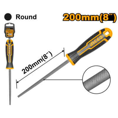 Ingco File Round 200mm