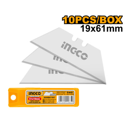 Ingco Knife Blade Set 61X19mm 10 Piece