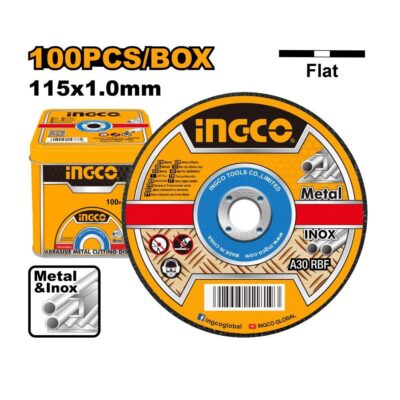 Ingco Cutting Disc ABR Metal 115mm 1.0x22.2mm 100 Piece