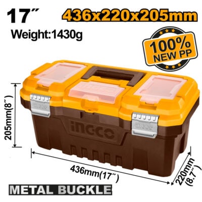 Ingco Tool Box Plastic 436X220X205mm