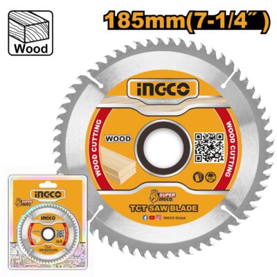 Ingco Circular Saw Blade TCT 40t 185mm