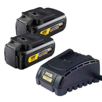 Ryobi 3.0AH Cordless 18V Lithium-Ion 2x Battery and Charger Kit XB-3000K