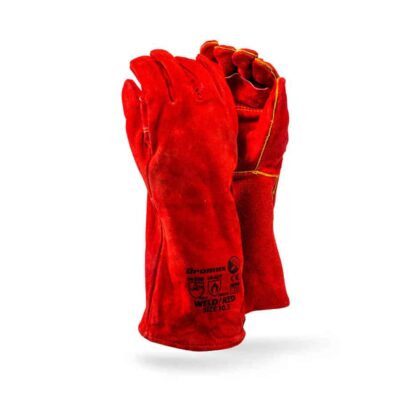 Dromex Glove Red Heat Sewn W/Aramid Elbow Length