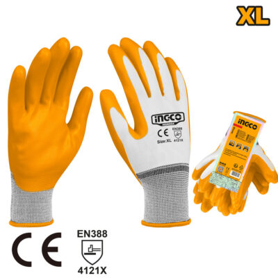 Ingco PPE Gloves Nitrile XL HGNG04