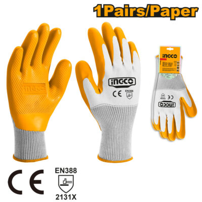 Ingco PPE Gloves Latex XL HGVL08-XL