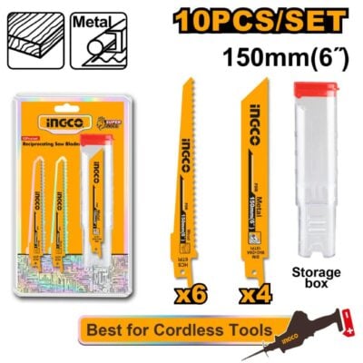 Ingco Acc Reciprocating Blade Metal & Wood 10 Pieces RSB1002