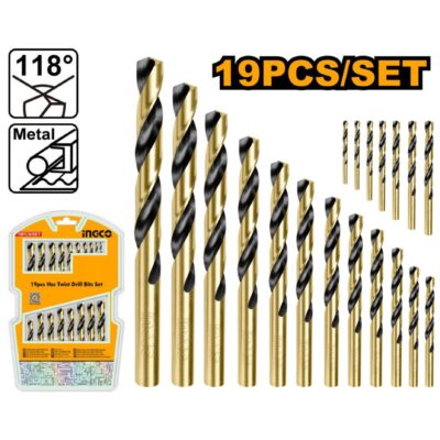 Ingco Drill Bit HSS Set 19 Pieces AKDB9190