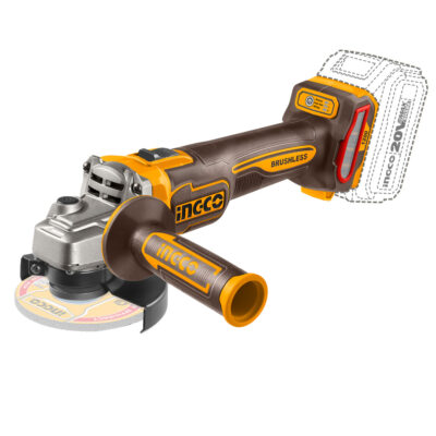 Ingco Cordless 20V Lithium-ion Angle Grinder 3 Speed Brushless 115mm 1200W CAGLI221153