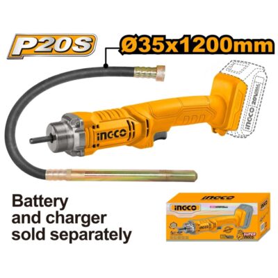 Ingco Cordless 20V Lithium-ion Concrete Viabrator CCVLI202301