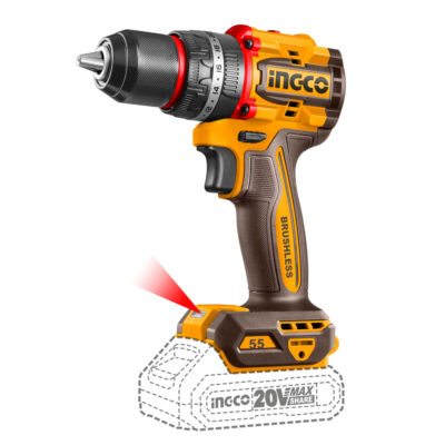 Ingco Cordless 20V Lithium-ion Impact Drill 55NM Brushless CIDLI205581