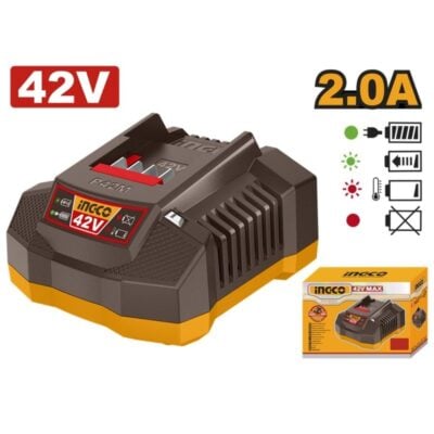 Ingco Cordless 42V Lithium-Ion 2.0ah Battery Charger FCLI42021