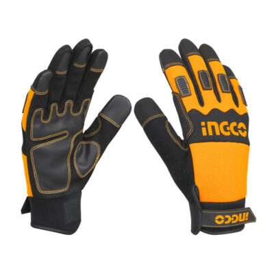 Ingco PPE Gloves Mechanic Micro Fibre and PU Leather XL