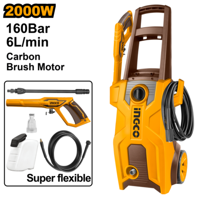 Ingco High Pressure Washer 2000W 160Bar HPWR20018