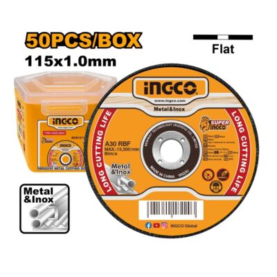 Ingco Cutting Disc ABR Metal 115mm 1.0x22.2mm 50 Piece